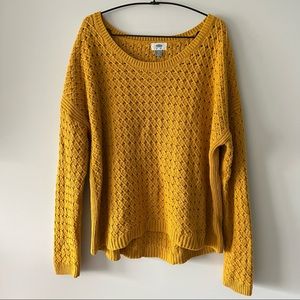 Old Navy Mustard Yellow Knit Sweater